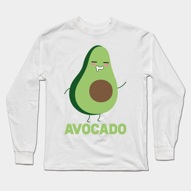Avocado And Toast Matching Couple Long Sleeve T-Shirt by SusurrationStudio